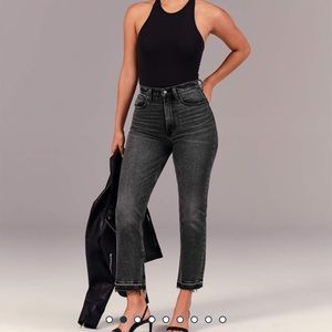 Abercrombie & Fitch Curve Love Straight Jeans